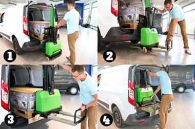 采用XXL跨装式装载机装载的Innolift流线托盘