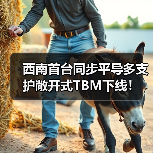 西南首台同步平导多支护敞开式TBM下线！