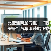 比亚迪两船同框！“西安号”汽车滚装船正式下水（图4）