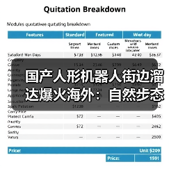国产人形机器人街边溜达爆火海外:自然步态大步流星如模特T台秀(图3) 国产人形机器人街边溜达爆火海外:自然步态大步流星如模特T台秀(图3)