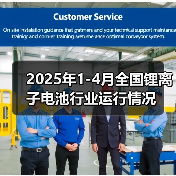 2025年1-4月全国锂离子电池行业运行情况(图4) 2025年1-4月全国锂离子电池行业运行情况(图4)