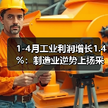 1-4月工业利润增长1.4%：制造业逆势上扬采矿业大幅下滑（图2）