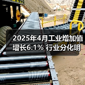 2025年4月工业增加值增长6.1% 行业分化明显（图4）
