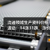 流通领域生产资料价格波动：14涨31跌，涨价压力来自哪些行业？（图1）
