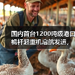 国内首台1200吨级港口桅杆起重机启航发运，赋能海上风电建设（图2）