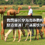 我国最长穿海高铁盾构隧道贯通！广湛高铁90分钟连通广湛（图3）