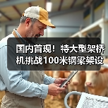 国内首现！特大型架桥机挑战100米钢梁架设难题（图1）