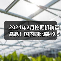 2024年2月挖掘机销量暴跌！国内同比降49.2%（图2）