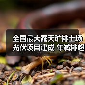全国最大露天矿排土场光伏项目建成 年减排超37万吨（图1）