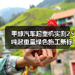 甲醇汽车起重机实测25吨起重量绿色施工新标杆（图2）