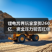 锂电跨界玩家豪掷260亿,资金压力能否扛住?(图4) 锂电跨界玩家豪掷260亿,资金压力能否扛住?(图4)