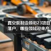 真空泵制造领衔23项目落户,哪些领域迎来产业新机遇?(图2) 真空泵制造领衔23项目落户,哪些领域迎来产业新机遇?(图2)