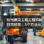 双当建设工程工程机械日常经验:5个方法从需求判断到维护(图4) 双当建设工程工程机械日常经验:5个方法从需求判断到维护(图4)