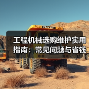 工程机械选购维护实用指南:常见问题与省钱方法2026(图1) 工程机械选购维护实用指南:常见问题与省钱方法2026(图1)