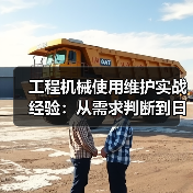工程机械使用维护实战经验:从需求判断到日常保养(图2) 工程机械使用维护实战经验:从需求判断到日常保养(图2)