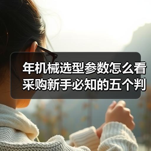 年机械选型参数怎么看 采购新手必知的五个判断标准